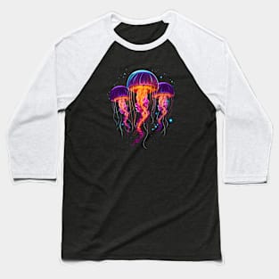 Glowing Jellyfish Baseball T-Shirt